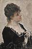 Pierre-Auguste Renoir (1841 - 1919) Junge Dame in Schwarz (Jeune femme au corsage noir), 1876