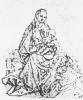 Maria mit Kind auf der Rasenbank und musizierendem Engel, 1520