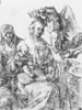 ca 1519 Madonna von einem Engel gekrönt, mit der hl. Anna (Feder  448K)