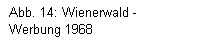 Textfeld: Abb. 14: Wienerwald -Werbung 1968